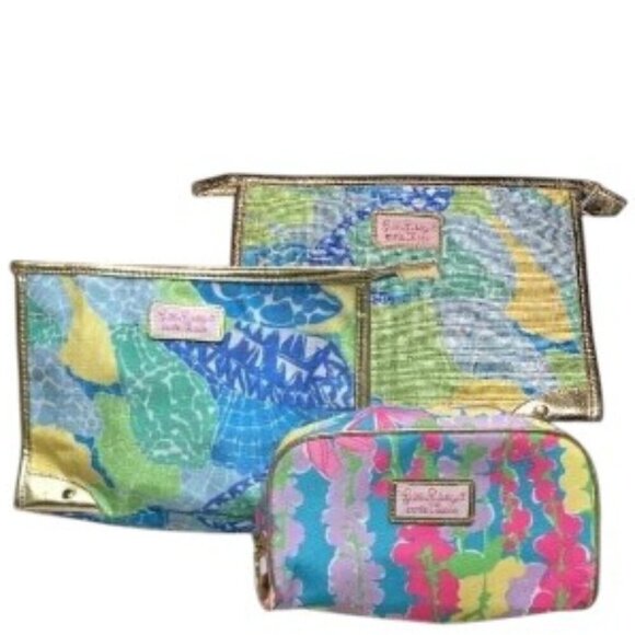 Lilly Pulitzer Cosmetic Bags - Bundle of 3 - Picture 1 of 15
